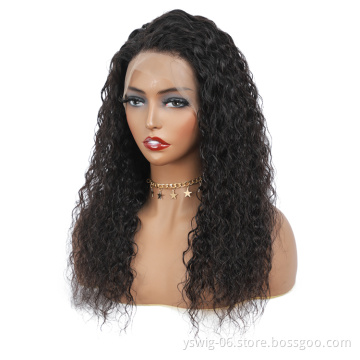 Water Wave 13*4 Lace Front Wig Curly Virgin Chinese Human Hair Wigs